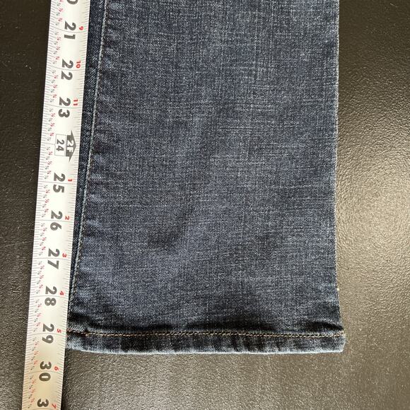 Sonoma Jeans Womens 12 Short Dark Blue Stretch Denim Mid Rise Bootcut 29" Inseam - Picture 13 of 13